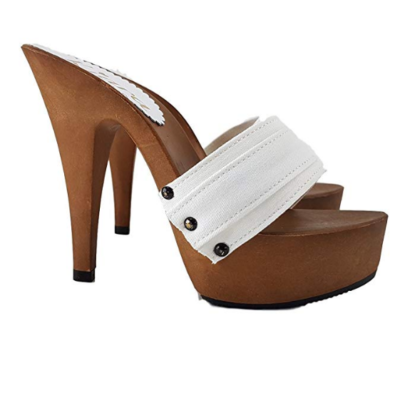 Kiara shoes clogs with 13cm high heel and 4cm platform